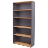 1800X900 BEECH  IRONSTONE BOOKCASE CBC18BI
