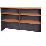 FURNX DESK HUTCH 1500X1070X315 BEECH IRONTONE CH15BI