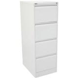 GO 4 DRAWER FILING CABINET H1321mm x W460mm x D620mm White
