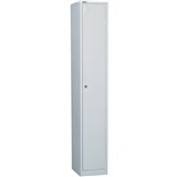GO SINGLE DOOR LOCKER SILVER GREY 1830X305X455 LOCKABLE