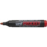 UNI PROCKEY PERMANENT MARKER BULLET TIP RED BOX OF 12