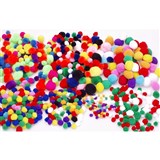 JASART POM POMS ASSORTED COLOURS 38MM PK50