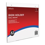 DEFLECTO A3 SIGN  MENU HOLDER LANDSCAPE 47211 WALL MOUNT