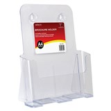 DEFLECTO BROCHURE HOLDER A4 SINGLE TIER FREE STANDING AND WALL MOUNT