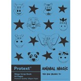 PROTEXT POLY SCRAP BOOK 64 PAGE 330X240MM ANIMAL MAGIC