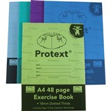PROTEXT EXERCISE BOOK A4 48 PAGE 18MM D T DOG