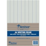 WRITER A4 EXAM PAPER 24MM SOLID RULED LANDSCAPE REAM 500