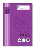 OLYMPIC GRID BOOK STRIPE A4 48 Page 7mm Grid PACK 20