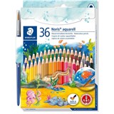 STAEDTLER AQUARELL PENCILS NORIS CLUB ASSORTED COLOURS PK36