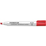 STAEDTLER LUMOCOLOUR CHISEL TIP WHITEBOARD MARKER RED PK10