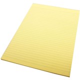 QUILL A4 70LF COLOUR BOND PADS YELLOW RULED