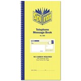 SPIRAX 550 TELEPHONE MESSAGE BOOK