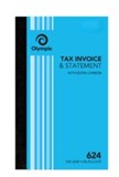 OLYMPIC CARBON INVOICE  STATEMENT BOOK 624 DUPLICATE 200X125MM