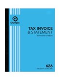 OLYMPIC CARBON INVOICE  STATEMENT BOOK 626 DUPLICATE 250X200MM
