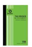 OLYMPIC CARBONLESS INVOICE  STATEMENT BOOK 725 TRIPLICATE 200X125MM