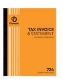 OLYMPIC CARBONLESS INVOICE  STATEMENT BOOK 726 DUPLICATE 250X200MM