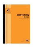 A4 OLYMPIC CARBONLESS QUOTATION BOOK 750 DUPLICATE QUOTE 210X297MM