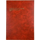 3880 ACCOUNT BOOK A4 FEINT  INDEXED RED 10926