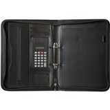 SPIRAX ZIPPERED COMPENDIUM A4 2 RING BLACK