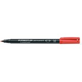 STAEDTLER 317 LUMOCOLOR OHP PENS PERMANENT MEDIUM 0810MM RED