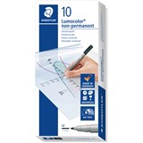STAEDTLER 315 LUMOCOLOR OHP PENS WATER SOLUBLE MEDIUM 0810MM GREEN