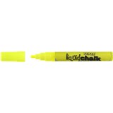TEXTA LIQUID CHALK MARKER DRY WIPE BULLET 45MM NIB YELLOW