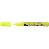 TEXTA LIQUID CHALK MARKER Bullet Wet Wipe 45mm Nib Yellow
