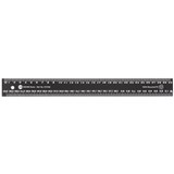 MARBIG ENVIRO RECYCLED RULER BLACK WITH WHITE NUMBERS 30CM 300MM PLASTIC PVC