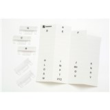 TWINLOCK ACCO CRYSTALFILE TAB INSERTS WHITE 111540 SUSPENSION PK50 RECTANGLE