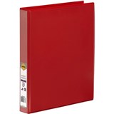 A4 2D RING 25MM RED INSERT BINDER 5402003