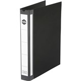A4 4D 25MM BLACK BINDER DELUXE MARBIG EXTRA STRENGTH 5004002 PVC