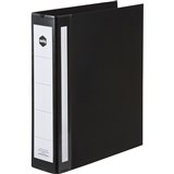A4 4D 50MM BLACK BINDER DELUXE MARBIG EXTRA STRENGTH 5914002 PVC