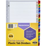 A4 DIVIDERS 31 REINFORCED MULTI COLOUR SET 131