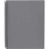 A4 REFILLABLE DISPLAY BOOKS GREY 20 POCKET