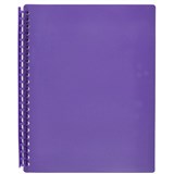 A4 MARBIG REFILLABLE DISPLAY BOOKS PURPLE 20 POCKET