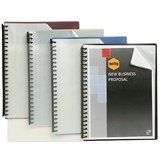 A4 MARBIG REFILLABLE DISPLAY BOOKS CLEAR FRONT BLACK 20 POCKET 53938