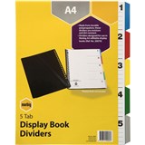 A4 DIVIDERS 5TAB PP FOR DISPLAY BOOK SET