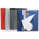 A4 MARBIG PREMIER INSERT PP FLAT FILES CLEAR FRONT RED