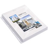 CUMBERLAND SHEET PROTECTOR A4 25mm Gusseted Pocket  Flap PK10