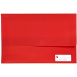 MARBIG POLYPICK DOCUMENT WALLET FOOLSCAP 25MM GUSSET RED