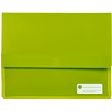 MARBIG POLYPICK DOCUMENT WALLET A4 HEAVY DUTY LIME