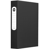 A4 BOX FILE PP WITH BUTTON 60MM FLAT BLACK