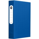 A4 BOX FILE PP WITH BUTTON 60MM FLAT BLUE