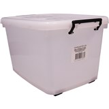 ITALPLAST STORAGE BOX WITH ROLLERS 55 LITRE 545L X 385W X 310H