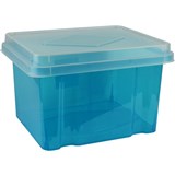 ITALPLAST STORAGE BOX 32 LITRE TINT BLUE
