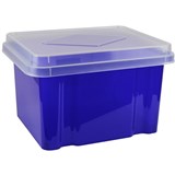 ITALPLAST STORAGE BOX 32 LITRE TINT PURPLE