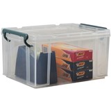 ITALPLAST 5L STACKA STORAGE BOX WITH LID CLEAR