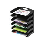 MARBIG DESKTOP ORGANISER 6 TIER METAL BLACK