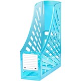 ITALPLAST MAGAZINE HOLDER I160TBLUE TRANSLUCENT BLUE