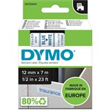 DYMO 1000 TAPE BLUE ON WHITE 12MM ESS 345014 SD45014 ROLL